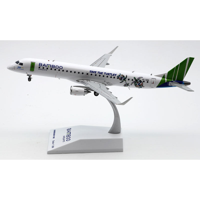 Jcwings 1: 200 เครื่องบินโลหะผสมรุ่น ERJ190-200LR ลมไม้ไผ่เวียดนาม OY-GDB