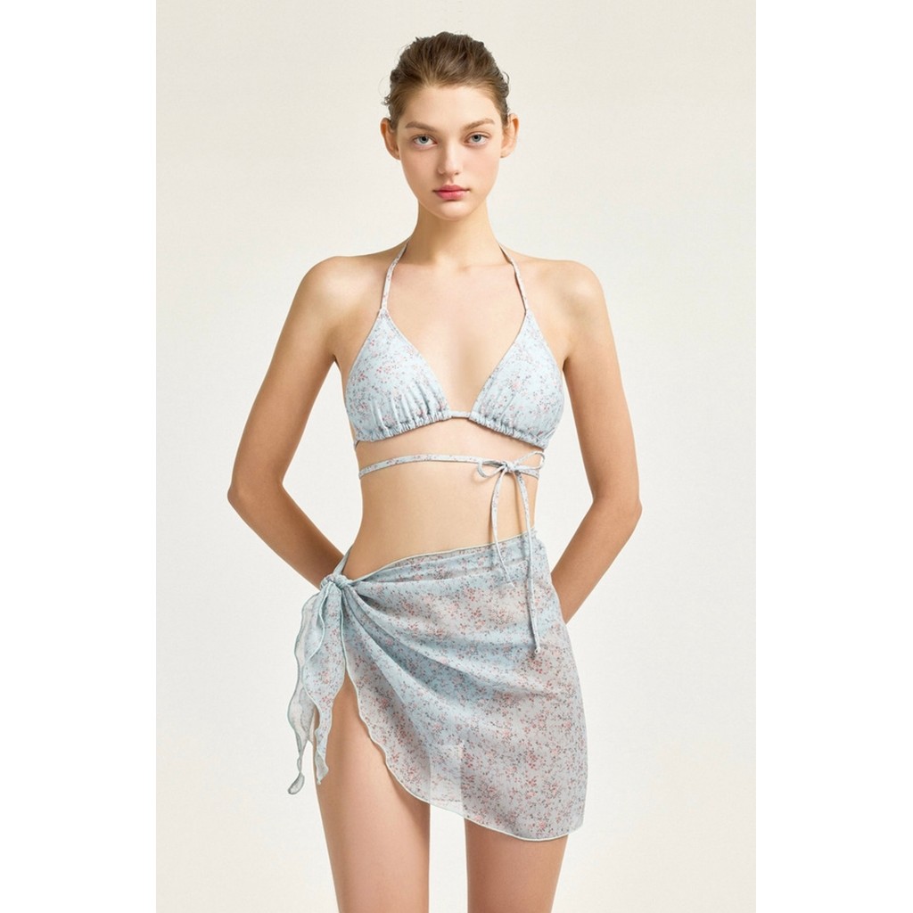 Gwenny M-XL ชุดว่ายน้ําสตรีเอวสูงเปลือยหลังสไตล์เกาหลีเซ็กซี่และทันสมัยพร้อมกระโปรง