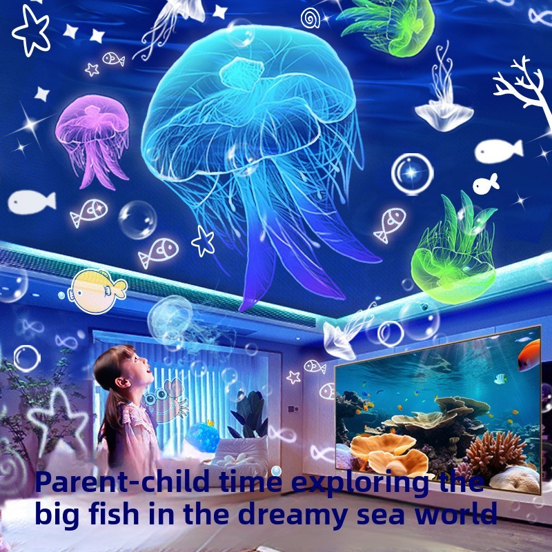 Starry Sky Projection Light Music Box Music Projector Starry Sky Light Projector ห้องนอนเด็กแฟนตาซีห