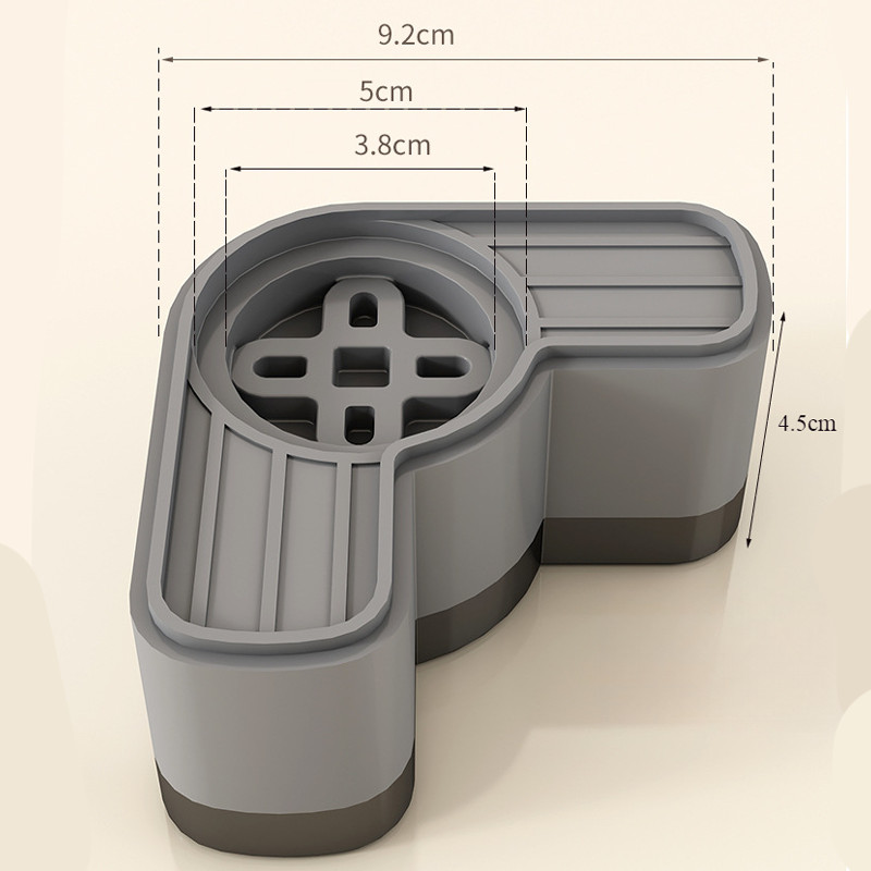 ขารองเครื่องซักผ้า 4 ชิ้น ขายางขารองเครื่องซักผ้า ลดเสียงลดแรงกระแทก ขาตั้งสากล ฐานรองเครื่องซั - รูปที่ 7