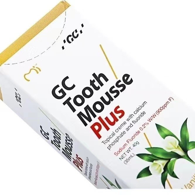 YUNXI Japan GC Tooth Mousse Topical Creme Bio-available Calcium ฟอสเฟตและฟลูออรีน