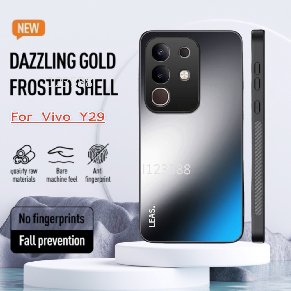 สําหรับ Vivo Y29 4G Luxury Matte สําหรับ VivoY29 4G 5G 2025 ป้องกันกันชนกันกระแทก Matte โทรศัพท์ปกหล