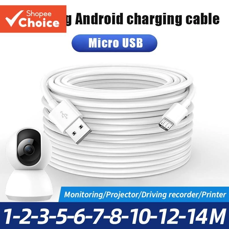 3m/5m/10m สายชาร ์ จ Micro USB สําหรับ Android สมาร ์ ทโฟนกล ้ อง USB ขยายสายชาร ์ จ