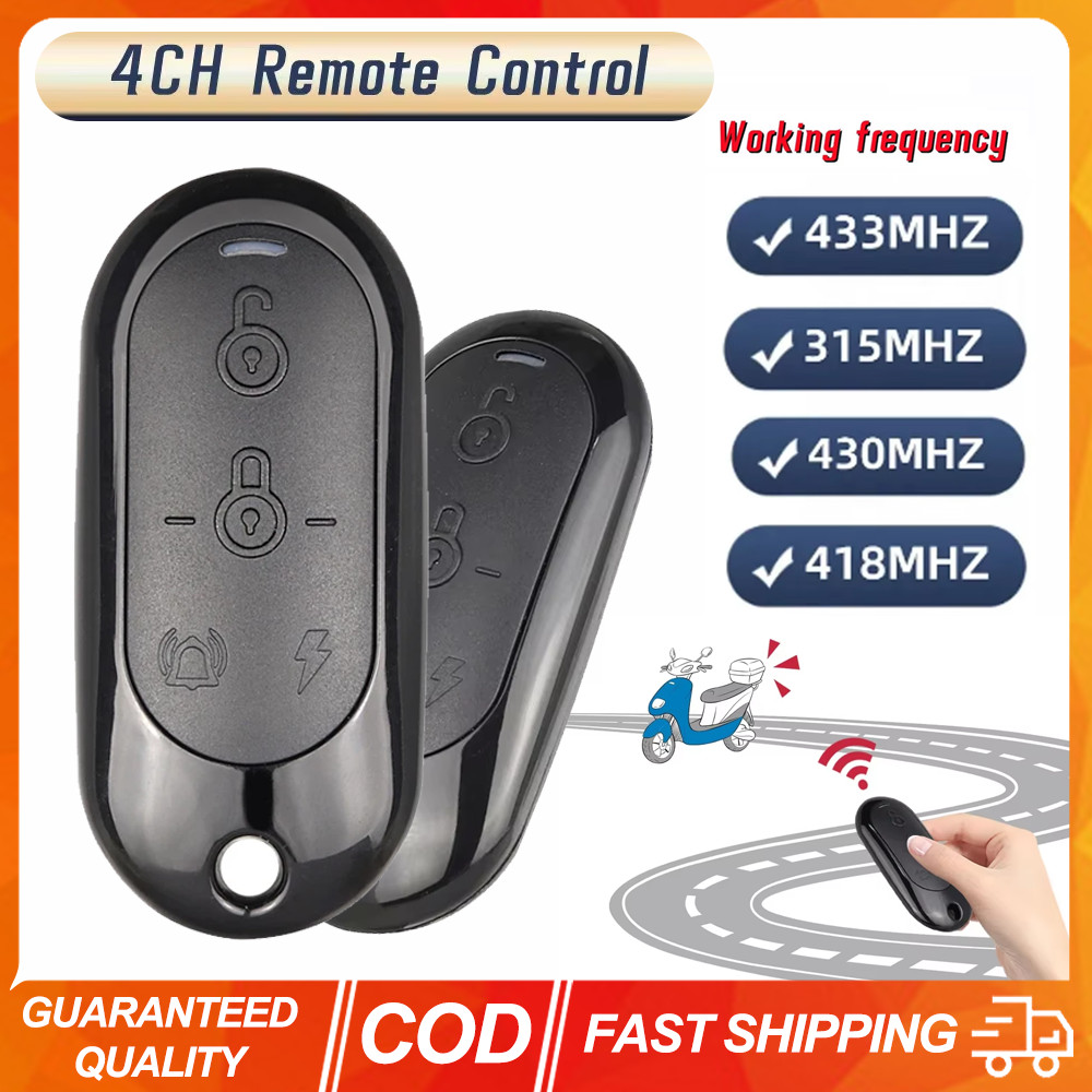 Universal 4 ปุ่มรีโมทคอนโทรลไร้สายเครื่องส่งสัญญาณ 4 ปุ่มเปิดประตูโรงรถรีโมทคอนโทรล 433MHz/315MHz/41