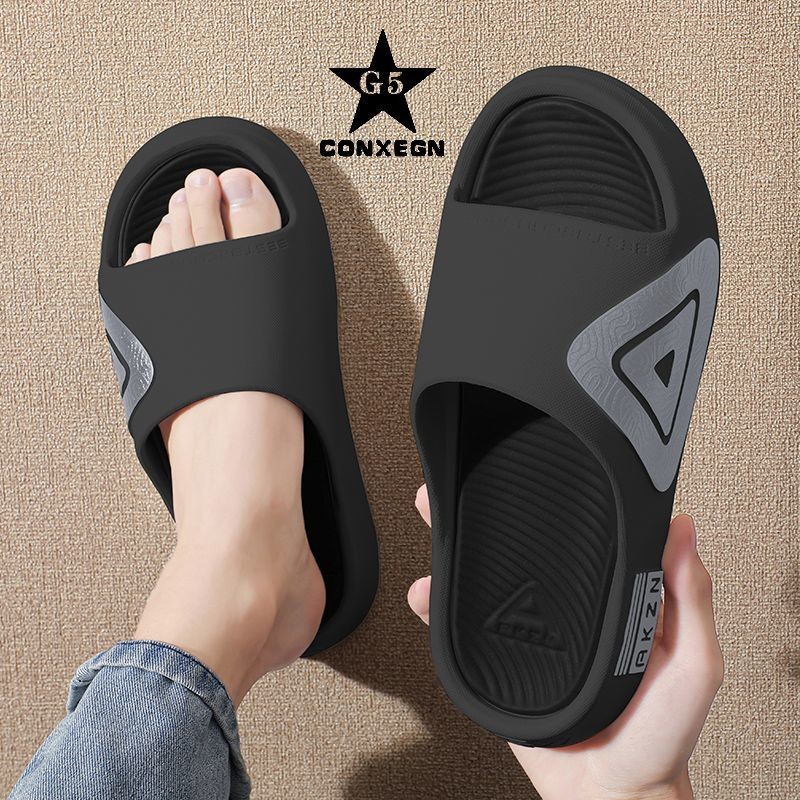 G5拖鞋男士男款外出耐穿踩屎感拖鞋夏季居家浴室防滑厚底2025新款G5 men's slippers are durable for outdoor wear and feel like steppi