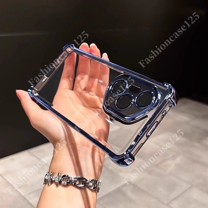 Honor 400 Pro 5G ชุบสําหรับ Honor 400Pro Lite Honor400 5G 2025 เคสโทรศัพท์กันกระแทก Amor กันชน Soft TPU ยืดหยุ่น Anti Drop สี่มุมเพิ่มใสกลับ Cove
