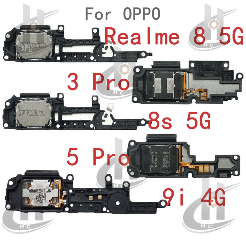 สําหรับ OPPO Realme 8 5G / 8s 5G / 9i 4G / 3 Pro / 5 Pro Loud ลําโพง Buzzer Ringer Flex สายโทรศัพท์มือถือ Buzzer Ringer ซ่อมอะไหล่