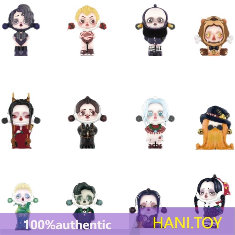 สินค้าของแท้ 100% POPMART SKULLPANDA Adams Family Series Mystery Box