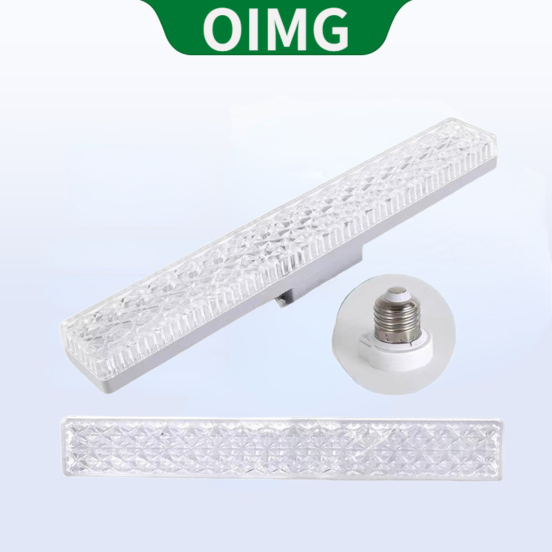 Oimg LED คุณภาพสูงยาวโคมไฟคริสตัลแสงสีขาว 85-265V E27 20/30/40/60 ซม.Super Bright โคมไฟประหยัดพลังงานไฟบ้านเติมแสง