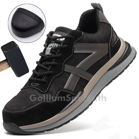 Safety shoes รองเท้าเซฟตี้ หนังแท้ รองเท้าเซฟตี้sport ดีไซส์สวย พื้นกันลื่น