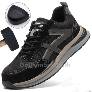 Safety shoes รองเท้าเซฟตี้ หนังแท้ รองเท้าเซฟตี้sport ดีไซส์สวย พื้นกันลื่น