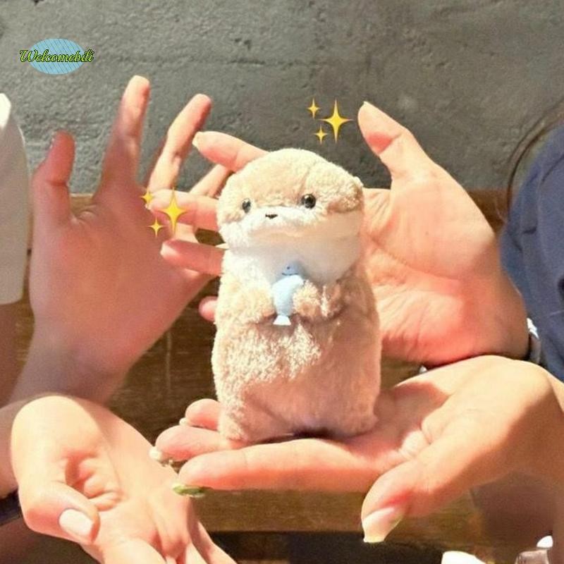 [Welcomebili-t] การ์ตูนน่ารักนากถือตุ๊กตาปลาพร้อมโซ่ Creative Kawaii พวงกุญแจแขวนจี้เครื่องประดับกระเป๋านักเรียนกระเป๋าสตางค์ Charms ใหม่