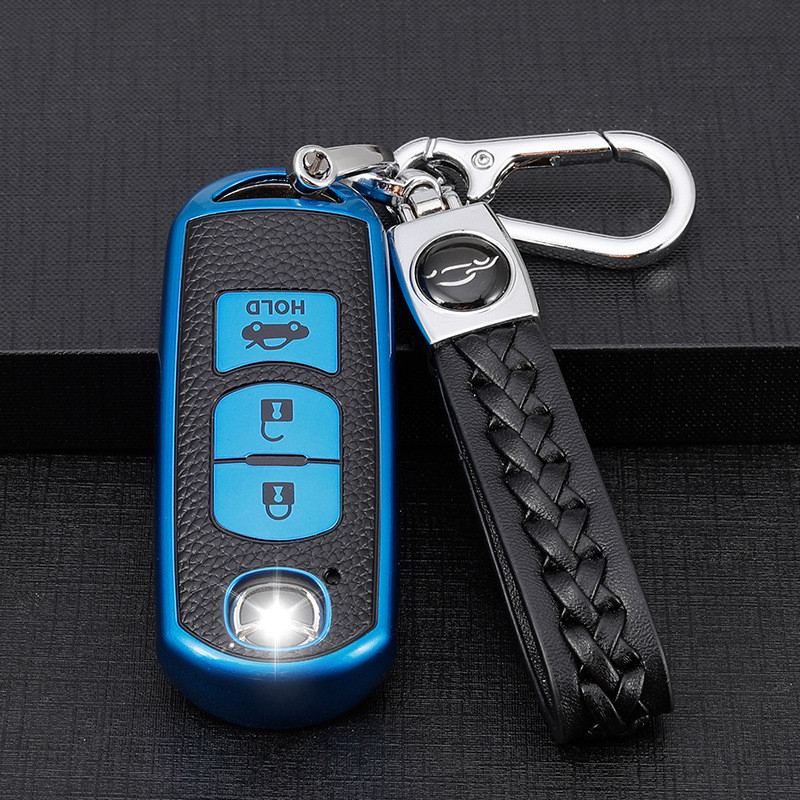 กระเป๋าใส่กุญแจ Mazda เข้ากันได้กับฝาครอบกุญแจ Mazda CX5 CX30 CX8 Mazda3 CX3 CX4 CX7 CX8 CX9 CX50 CX