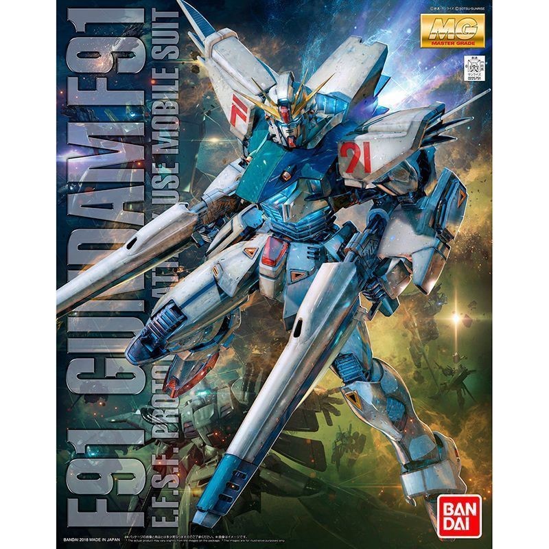บันได MG 1/100 F91 กันดั้ม F-91 เวอร์ชัน โมเดลประกอบ 2.0 2381810 [มีสินค้าในสต็อก จัดส่งทันที]
