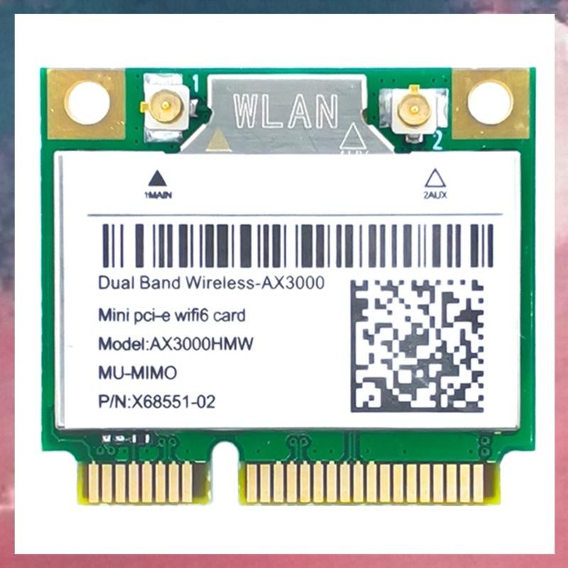 WiFi การ์ด PCB WiFi การ์ด AX200 AX3000HMW Mini PCI-E WiFi 6 อะแดปเตอร์ไร้สาย 2.4G/5G บลูทูธ 5.1 802.