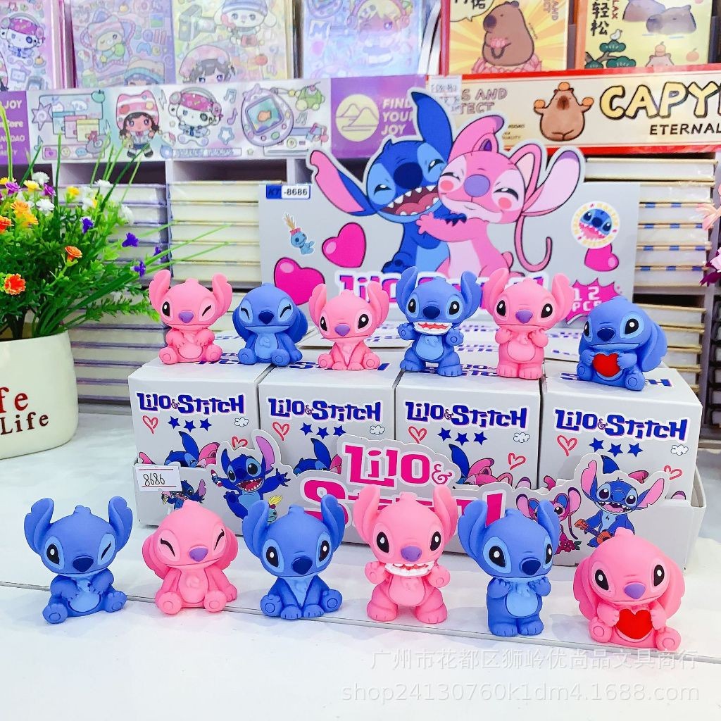กล่องสุ่มสติชจิ๋ว โมเดลStitch ของขวัญตั้งโชว์แบบจิ๋วๆ