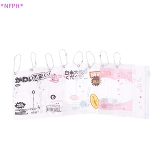 NFPH> 1ชิ้นน่ารักใสถุงขนมอุปกรณ์ประกอบฉากตราการจัดเก็บแสดงกระเป๋าจี้ป้องกันบัตรแขนผู้ถือกระเป๋าใหม่
