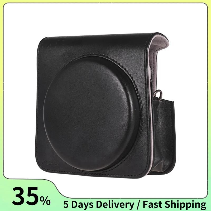 กระเป๋ากล้องหนัง PU พร้อมสายเคสกล้องสําหรับกล้องฟิล์มสําเร็จรูป Square SQ6