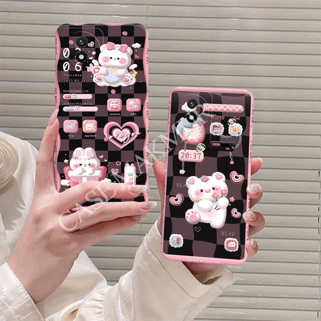 Be4r Casing สําหรับ Vivo Y02 Y02t Case Pro Kamer All Type Bumper Silicone