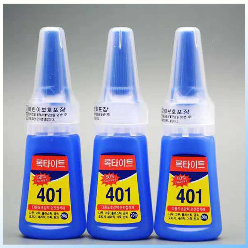 กาว401 กาวเล็บ เนื้อเจล อะไหล่ตกแต่งเล็บ แห้งเร็ว ไม่ต้องอบ ขนาด 20 กรัม พร้อมส่งในไทย