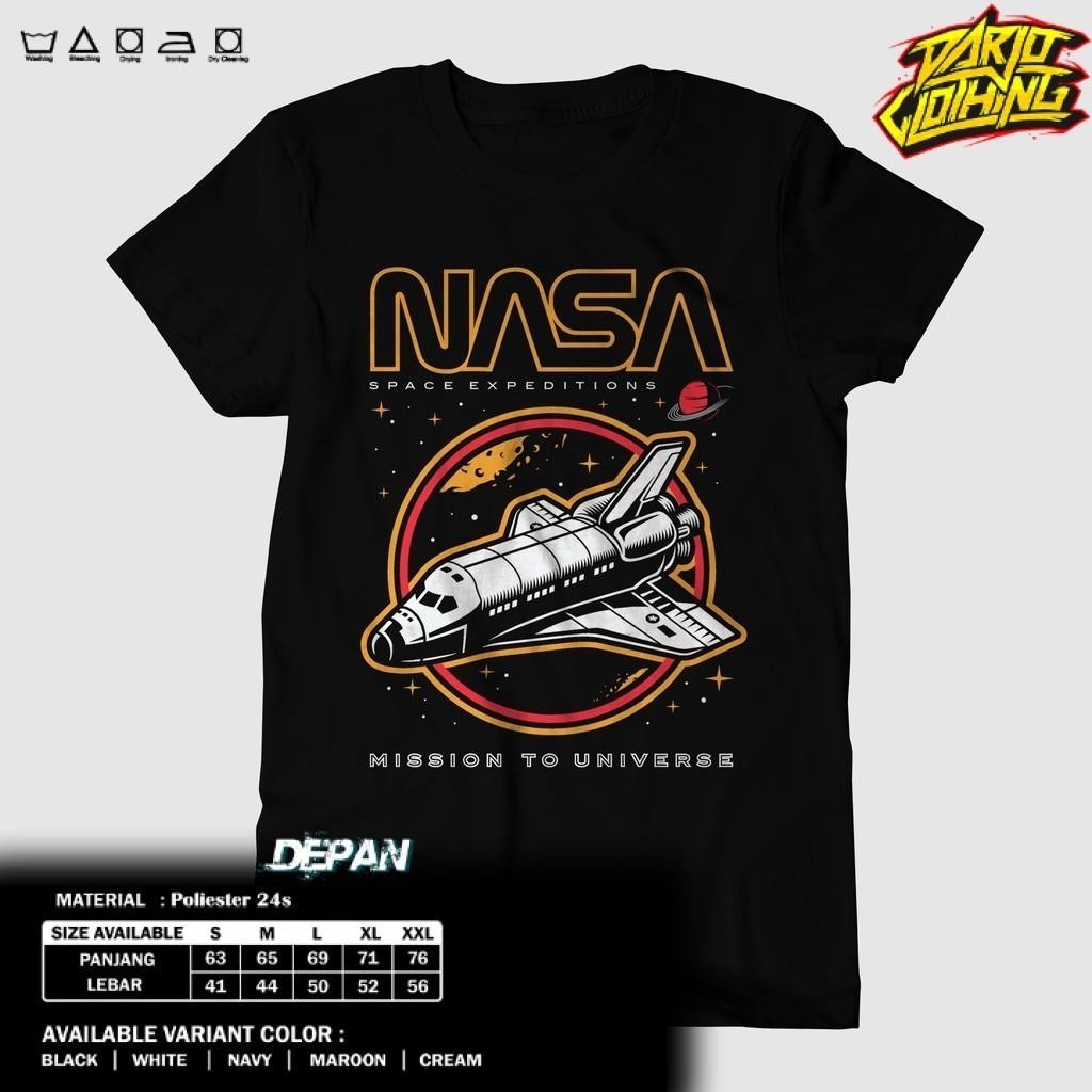 DarjoClothing T-Shirt - เสื้อยืด NASA SPACE EXPEDITION - เสื้อผ้า NASA - เสื้อยืด NASA - รุ่นสี