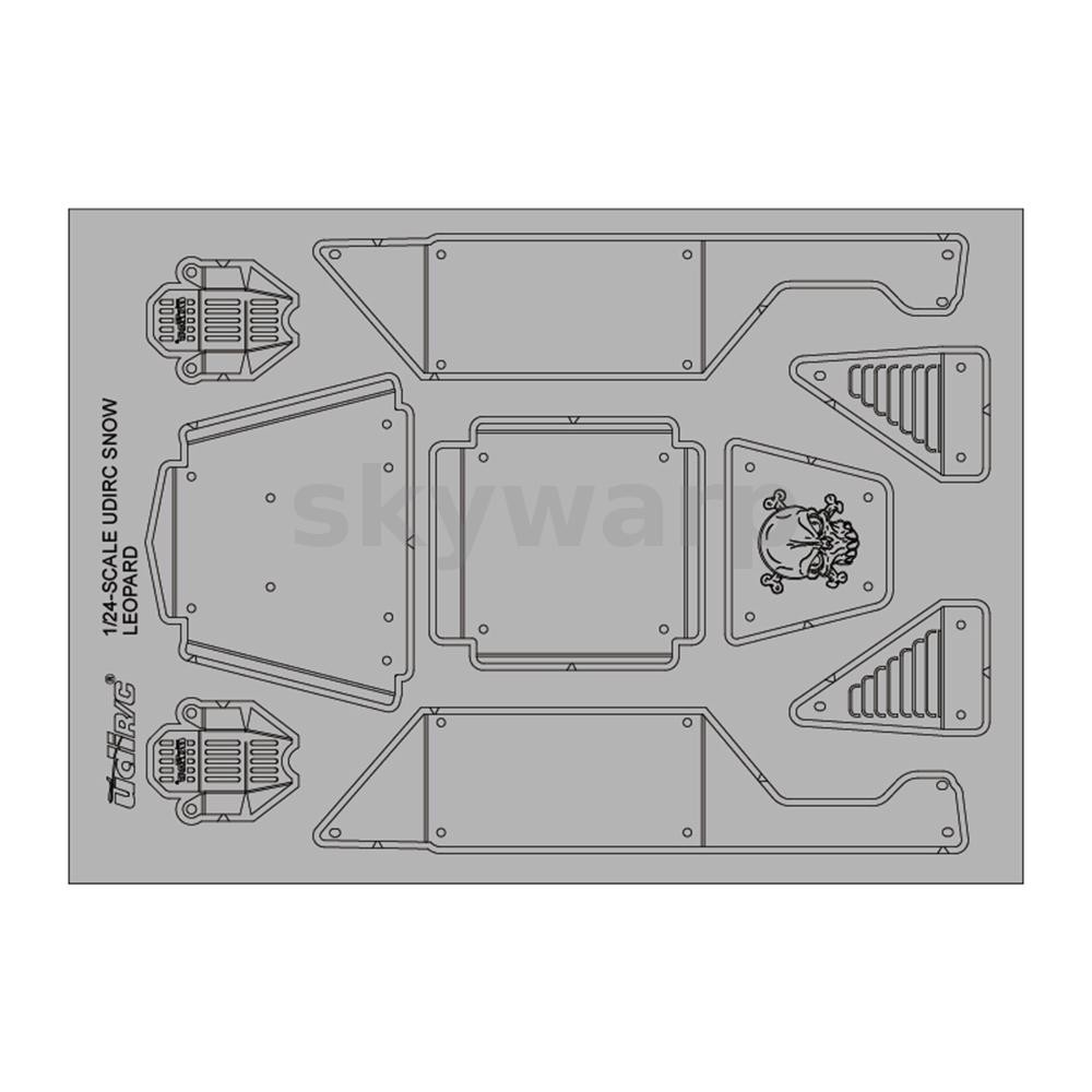 UDIRC UCX24-P089 รถโลหะอัพเกรดสําหรับ UCX2405 RC รถรุ่นรถอะไหล่อุปกรณ์เสริม