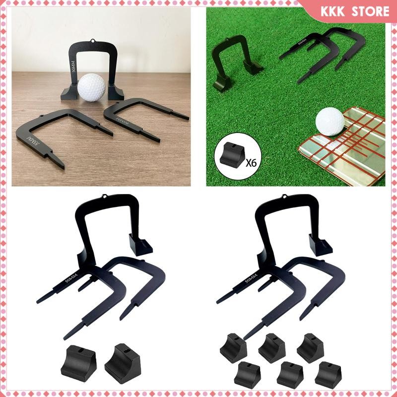 [Wishshopefhx] 3x Golf Putting Gates อุปกรณ์ฝึกซ้อมกอล์ฟสําหรับ Putt Alignment & Control