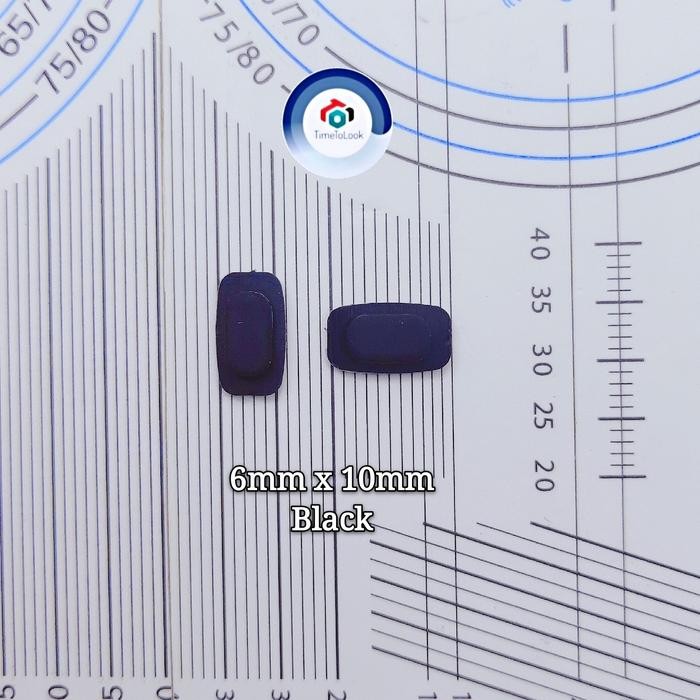 Best Quality Nose Pad Glasses IC BERLIN PUBLIC Etc NosePad Cushinool PushOn Silicon - สีดํา 6mmX 10m