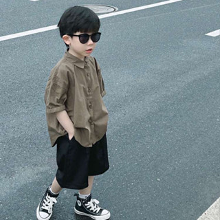 ฤดูร้อนใหม่ - ชุดเด็กชายเด็กลําลองแขนสั้นเสื้อ + กางเกงขาสั้…