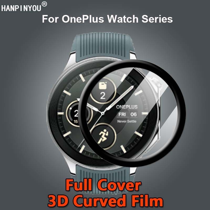 ใช้งานร่วมกับ OnePlus Watch 3 2 Watch3 43 มม.ฝาครอบ HD ชุบใสนุ่ม PET PMMA ฟิล์ม 3D หน้าจอโค้ง Protec