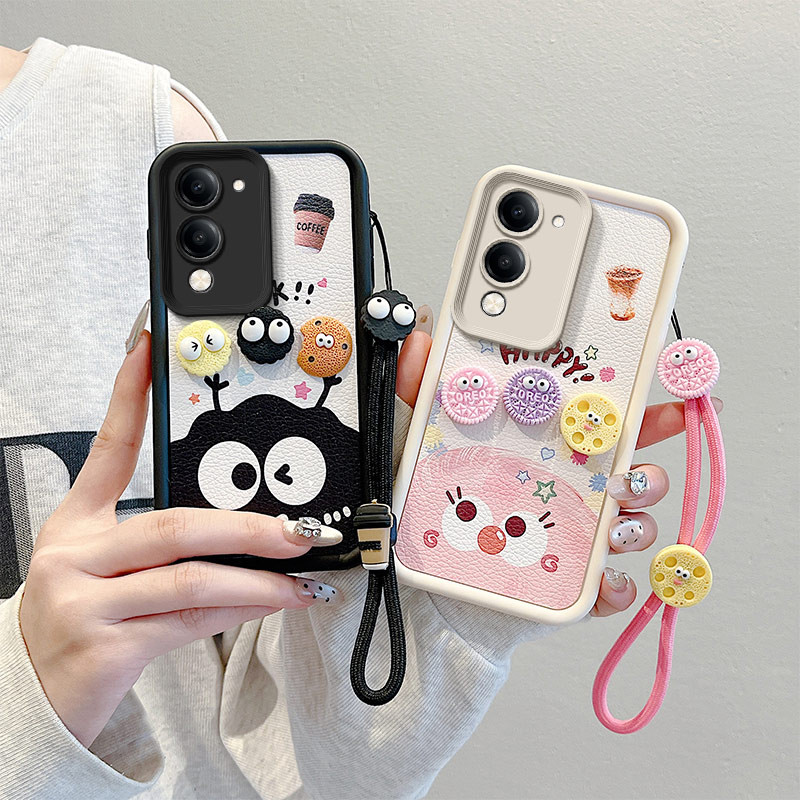 เคส vivo y04 เคส vivo y29s 5g เคสโทรศัพท์ลายหนังแฮนด์เมด