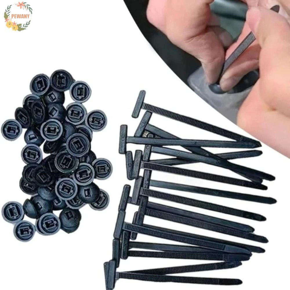 PEWANY 20/50/100 ชิ้นไนลอน Universal Cable Tie Buckle, Heavy Duty ทนทาน Self-locking Zip Ties, มัลติฟังก์ชั่นอเนกประสงค์สวมใส่แบบพกพาสายพลาสติก Ties เครื่องมือ Home