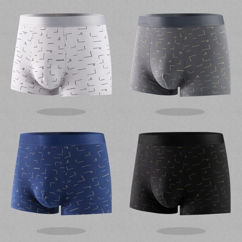 ZZ HOME01 กางเกงในชาย ผ้านิ่ม ใส่สบาย ขอบไม่เจ็บ ของแท้100%กางเกงบ๊อกเซอร์ผู้ชายผ้าทอ สำหรับวัยรุ่นชายไทย underwear - รูปที่ 3