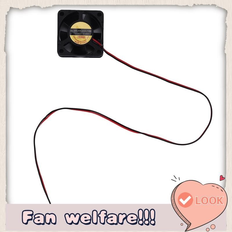 30 มม. x 30 มม. x 10 มม. 3010S 12V 0.06A พัดลมระบายความร้อน DC แบบไม่มีแปรง