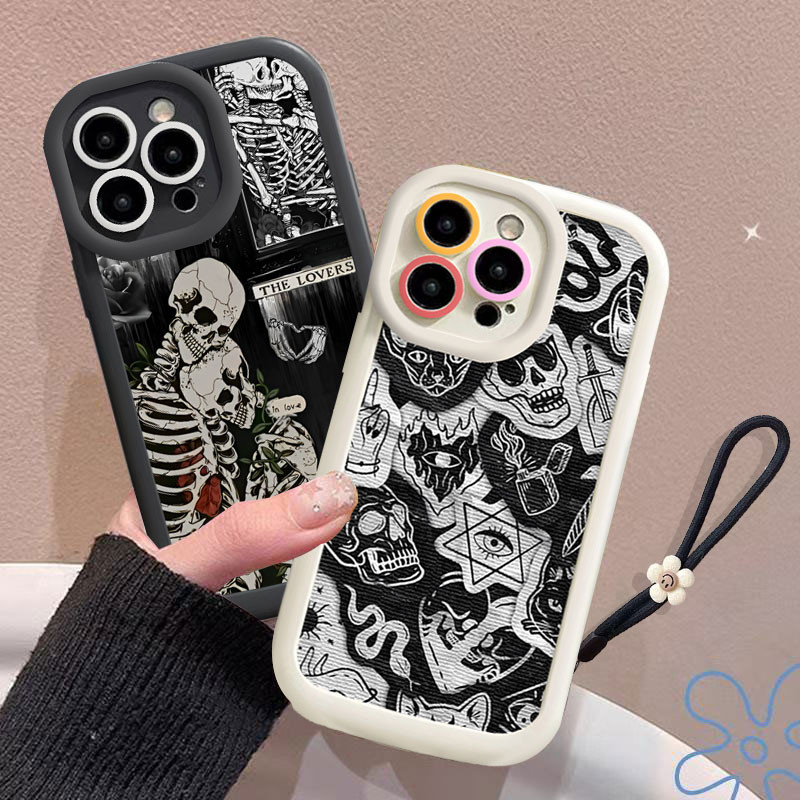 Embrace Skullเคสโทรศัพท์VIVO Y29 4G Y04 9S Y03 8 Y28 4G 00 5G 7s Y27 Y27s Y36 Y22 Y33S 6 Y35 1 2 Y20