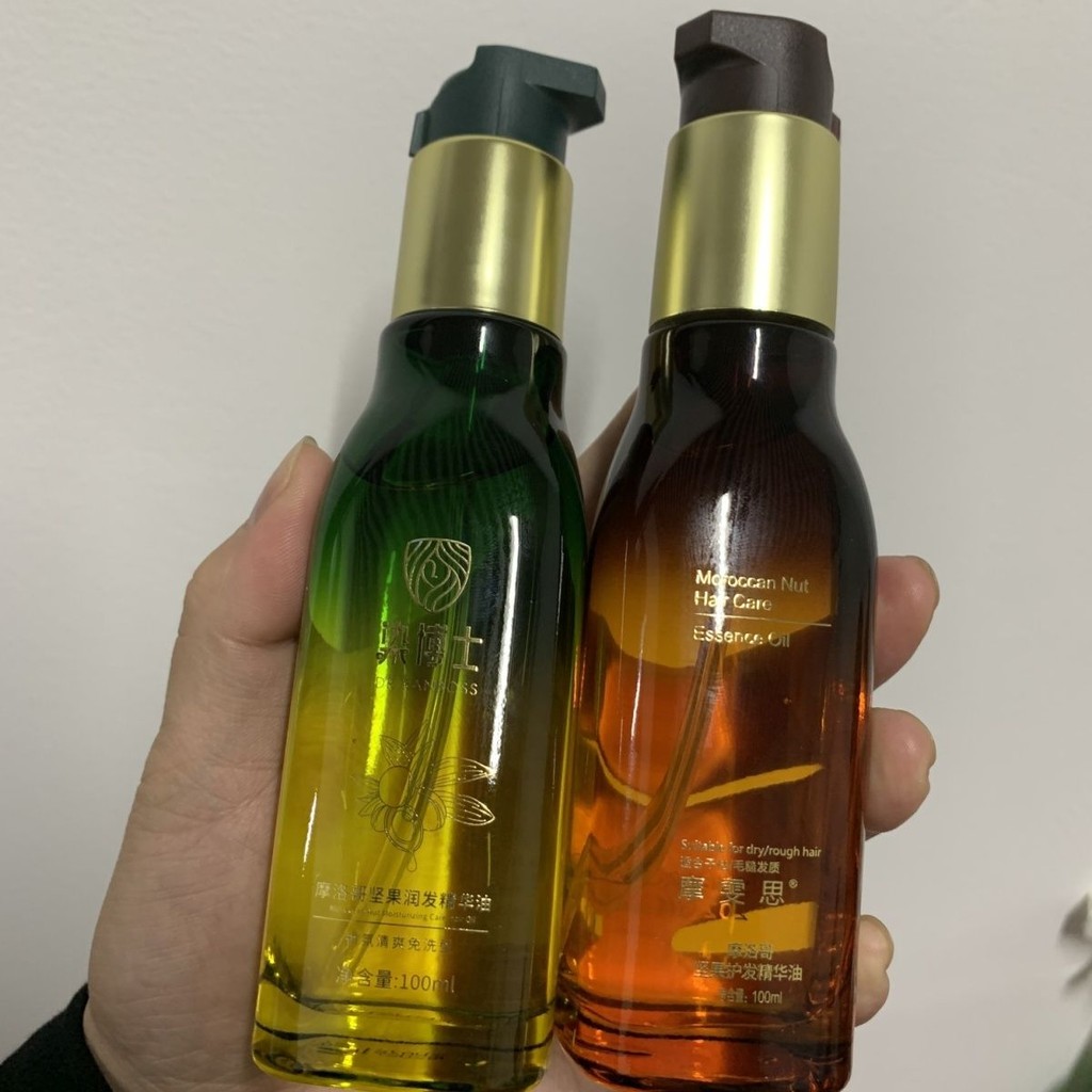 ย้อมผมตรง Doctor Argan Essential Oil Rinse-Free Hair Care Essence Mowens Essential Oil ปรับปรุง Friz