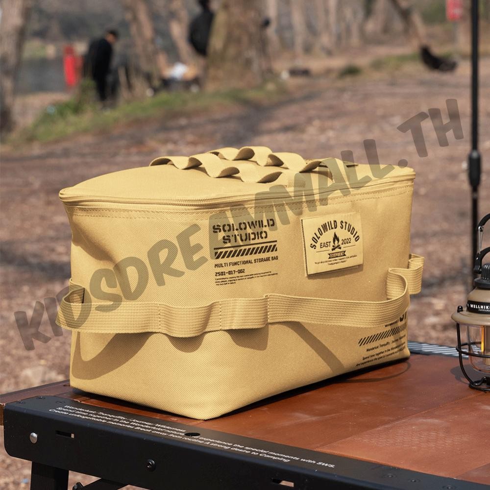 กระเป๋าเก็บของสำหรับการตั้งแคมป์ กระเป๋าใส่อุปกรณ์รับประทานอาหารความจุขนาดใหญ่สำหรับกิจกรรมในครอบครัว - รูปที่ 5