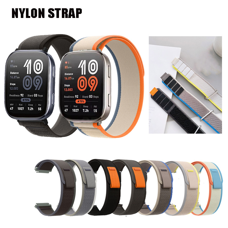 สายรัดไนลอนแฟชั่นสําหรับ Huami Amazfit Bip 6 / Bip 5 Unity