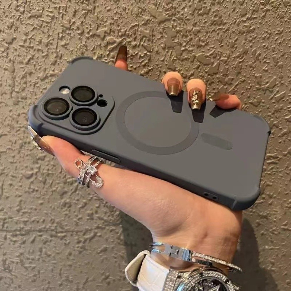 เคสนิ่มกันกระแทกหรูหราเหมาะสําหรับ IPhone 16 Pro Max15 14 12 11 Pro Max plus เคสโทรศัพท์แม่เหล็กพร้อมตัวป้องกันเลนส์ – โปรปัง