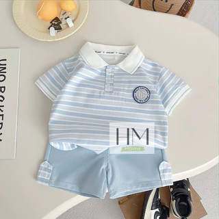 เสื้อผ้าแฟชั่นเด็ก เสื้อผ้าเด็กผู้ชาย เท่ๆสไตล์เกาหลี ชุดเซ็ต 2 ชิ้น Size80-120cm