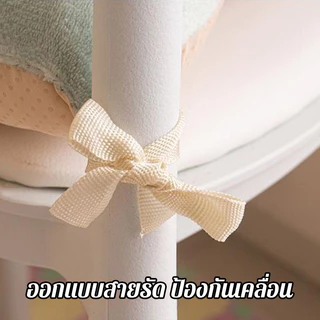🥰 เบาะรองนั่ง 40x40cm เบาะรองนั่งทรงสีเหลี่ยม นุ่มสบาย พร้อมเชือกคล้องเก้าอี้ ลายการ์ตูนน่ารัก สําหรับตกแต่งบ้าน