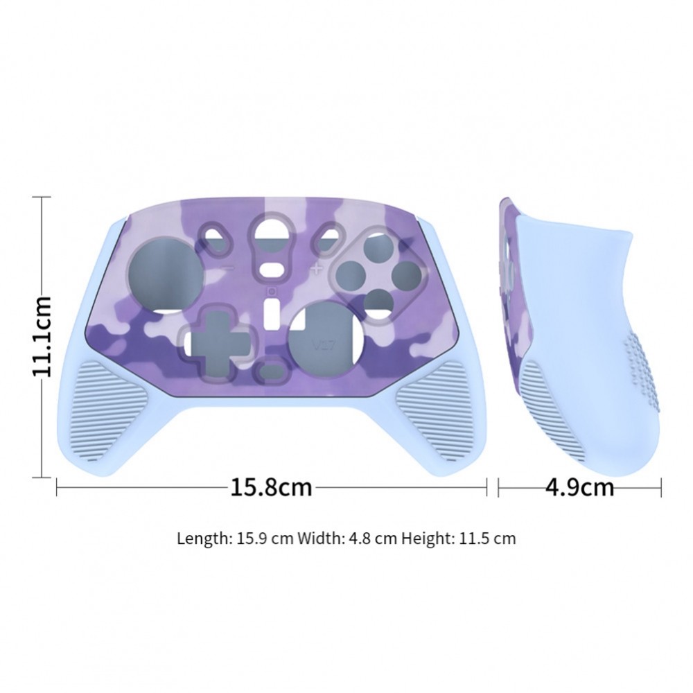 เคสซิลิโคนติดตั้งอย่างดีสําหรับคอนโทรลเลอร์ GameSir Cyclone2 ในสีจับตา