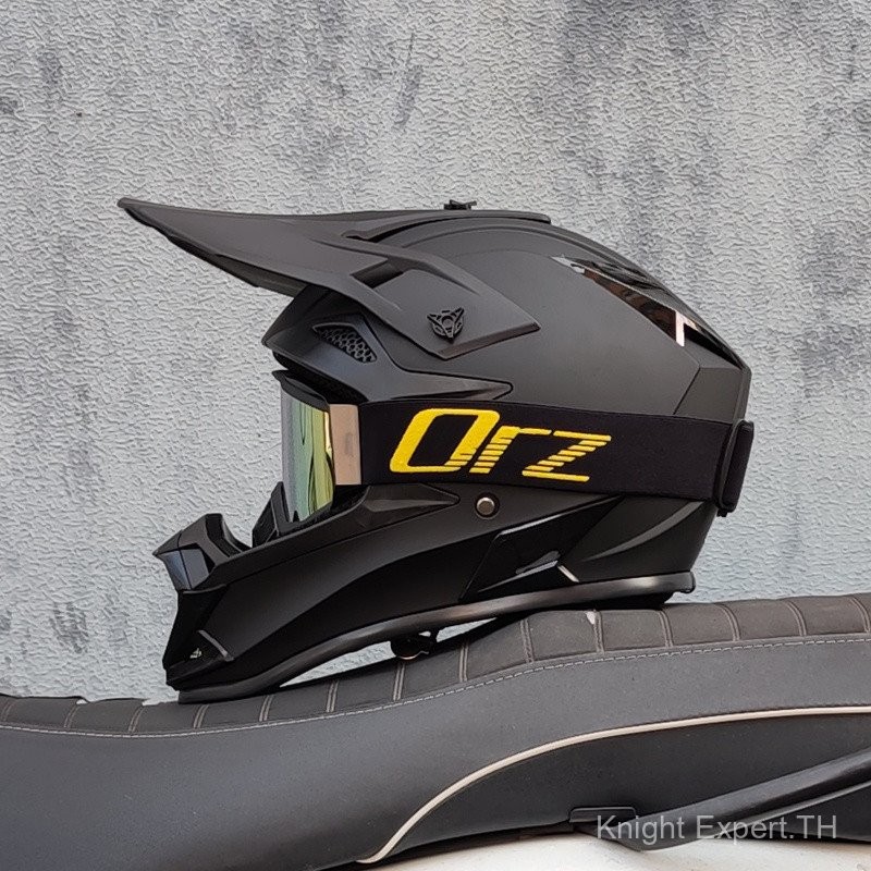 หมวกกันน็อคออฟโรด Orz หมวกกันน็อคมอเตอร์ไซค์แบบเต็มหน้า สำหรับทุกเพศ สำหรับโกคาร์ท รถแรลลี่ จักรยานเ