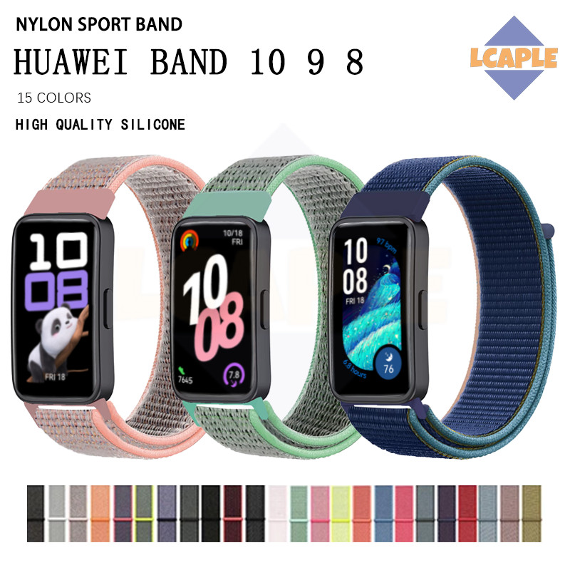 สายรัดไนล่อนสำหรับ Huawei Band 10 9 8 สายรัดไนล่อนทดแทนสำหรับ for สมาร์ทว็อช Huawei Band 10 9 8 NFC