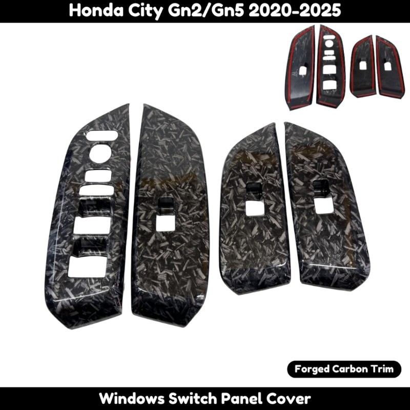 Honda City Gn2/Gn5 2020-2026+ ฝาครอบแผงสวิตช์กระจกไฟฟ้าตกแต่งภายใน