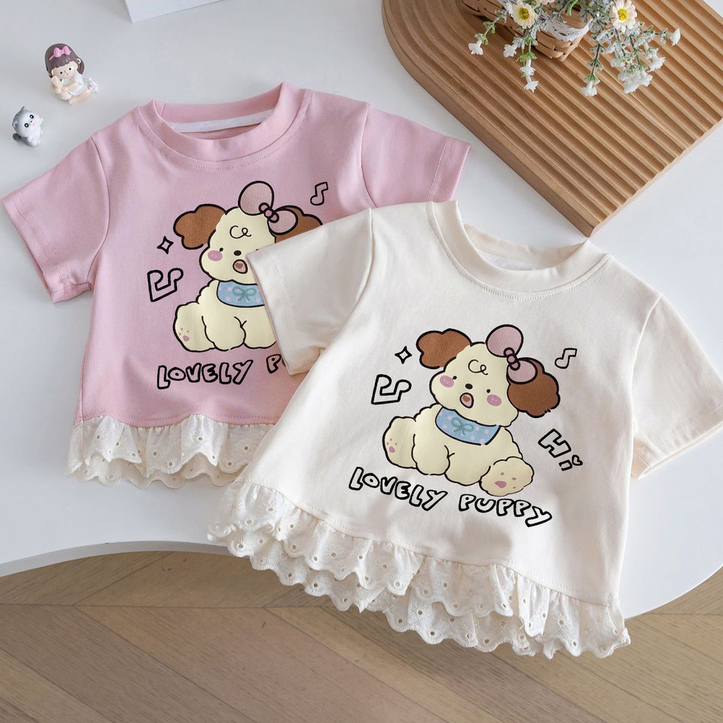 [ซี่] 80-150 พร้อมสต็อกเด็กผ้าฝ้ายแท้แขนสั้นเสื้อยืดลูกไม้ด้านบนทารกแฟชั่นสบายๆสั้นเสื้อยืด จุดต่ําสุด เสื้อทุกการแข่งขันด้านบนแฟชั่นเ - รูปที่ 7