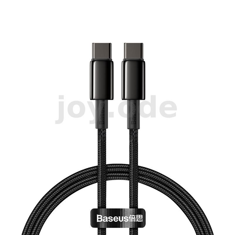 Baseus CW-YMS 100W USB-C ถึง USB-C PD Cable PD3.0 Power Delivery QC4.0 Fast Charging Data Transmissi