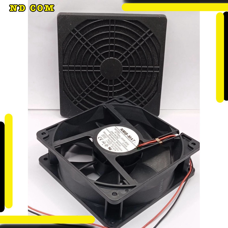 สุดคุ้ม! ฟิวส์เตอร์+พัดลม4นิ้วครึ่ง 24v NMB-MAT 7 MODEL 4715KL-05W-B50 24V=DC Minebea Motor