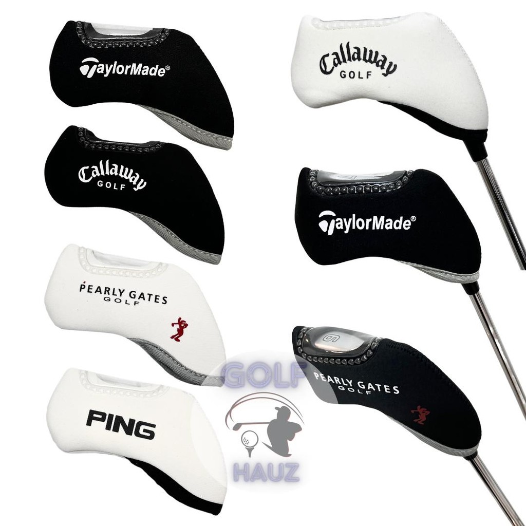 Golf Clubs Iron Stick Head Cover Set 10 ชิ้น TM PING Pearly Gates โลโก้ PXG XXIO PXG Callaway Titlei