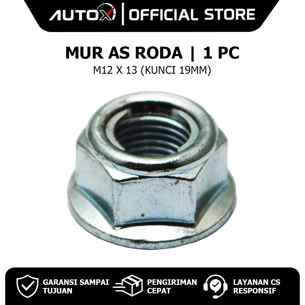 Axle Nut M12x13mm Jupiter Z MX & Vega R ZR & Force 1 & Karisma & Supra Shogun Key 19 Front Rear Duck
